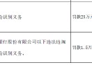 山东庆云农村商业银行被罚25万元：因未按规定履行客户身份识别义务