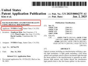 CES前夕英伟达发布AR眼镜新专利 提升显示效果还能降低设备重量