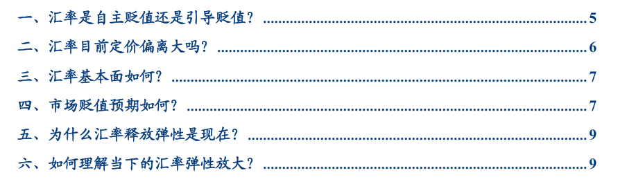 张瑜：汇率弹性释放不是坏事，对于后续稳增长政策空间至关重要